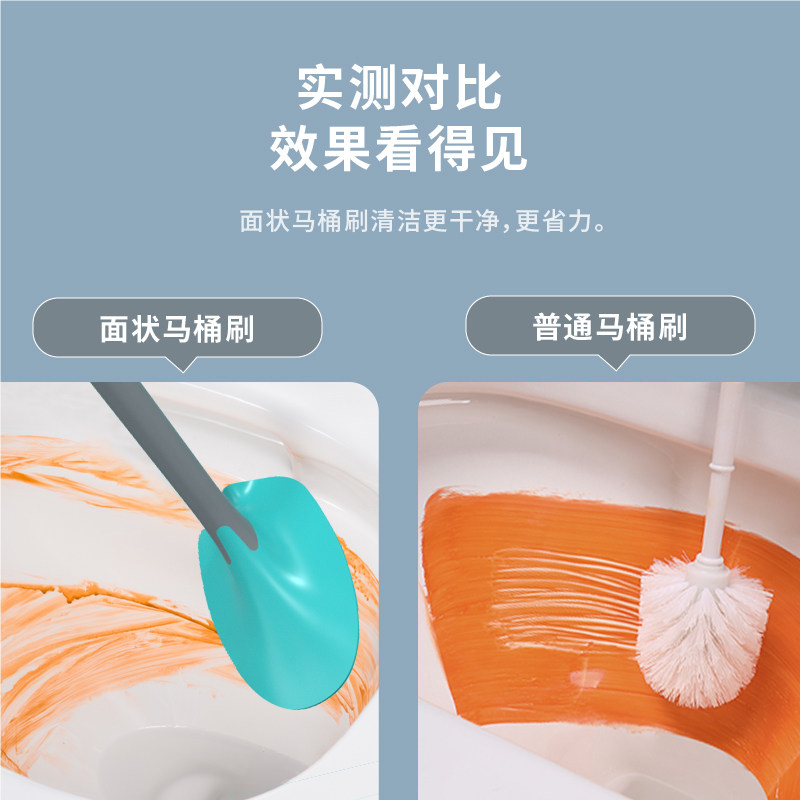 2024 New No-Dead Angle Three-in-One Toilet Brush