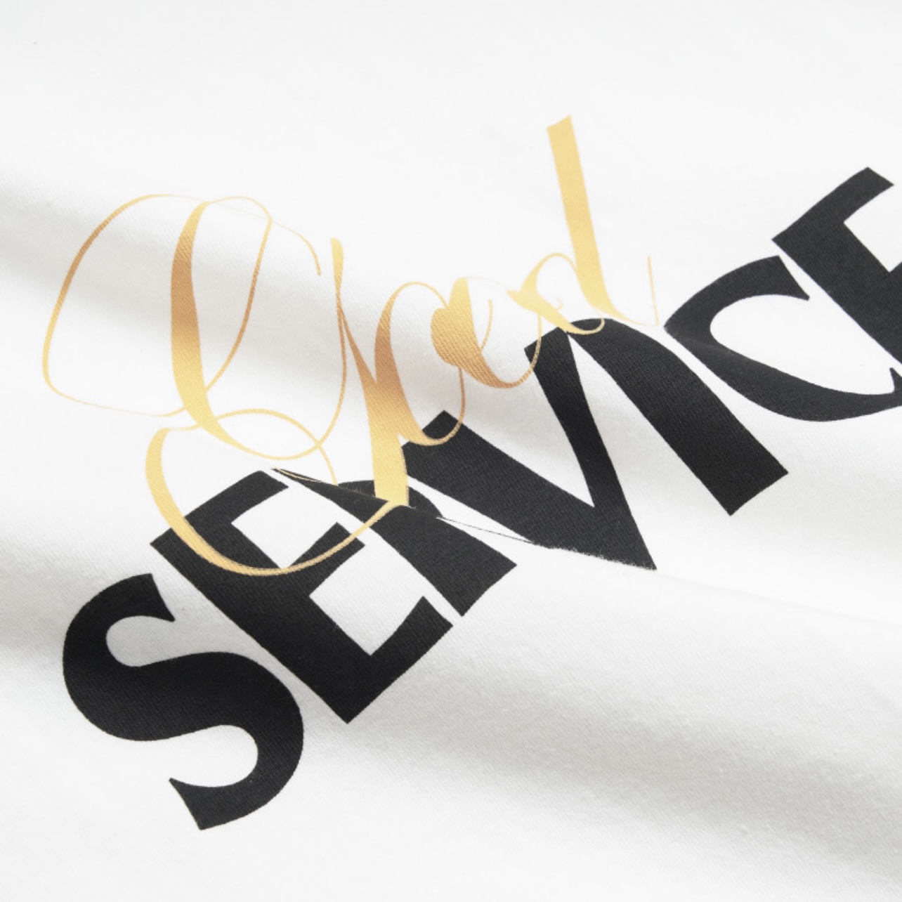 现货 SERVING YOUR NEEDS /GOODSERVICE TEE 前后印花短袖T恤 - 图0