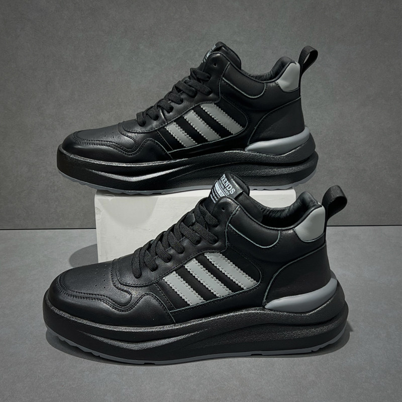 冬季男鞋高帮板鞋男款加绒棉鞋厚底百搭小白鞋保暖运动休闲鞋运动,淘宝优惠券,粉丝福利购,淘宝优惠卷