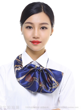 变魔术丝巾银行空姐女商务