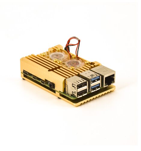 树莓派5代散热外壳raspberry pi3/4/5铝合金壳子风扇配件 - 图3