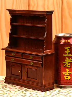 微缩手工立柜书架家具模型