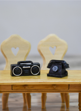 模型仿真树脂录音机创意摆件