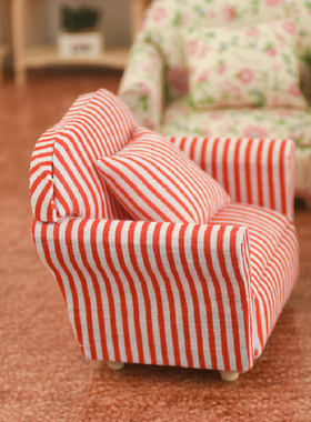 实木迷你家具微缩小沙发娃娃屋