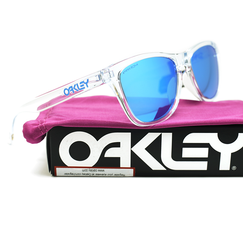 Oakley欧克利Frogskins OO9245-A7透明框太阳镜开车墨镜 可配近视 - 图3