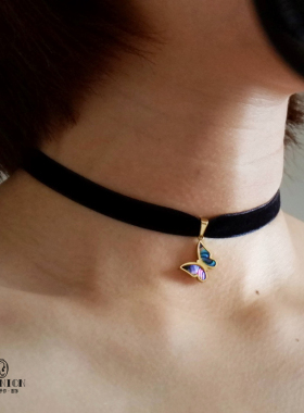 HiOnion鲍鱼贝黄铜镀金男女颈链