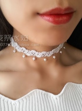 choker珍珠编织日常百搭项链