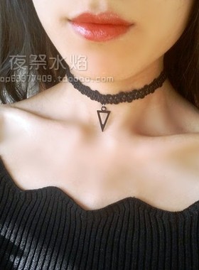 choker原宿日常几何弹力蕾丝项圈