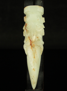 精工雕刻把件新疆和田玉送证书