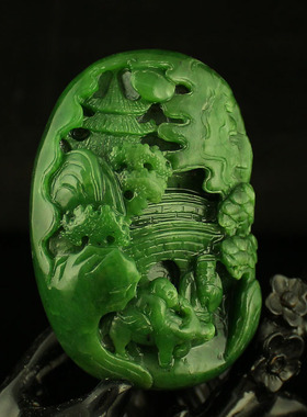 一口价天然新疆和田玉精工雕刻