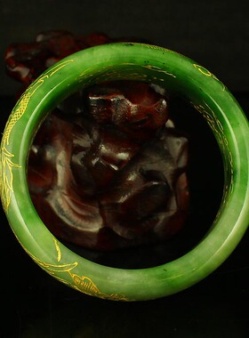 天然手镯新疆和田玉送证书