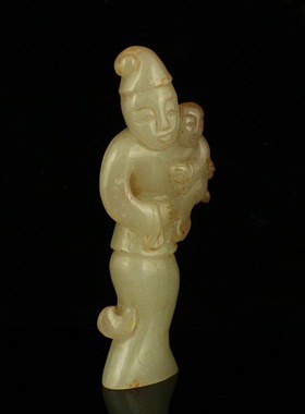 精工雕刻摆件新疆和田玉送证书