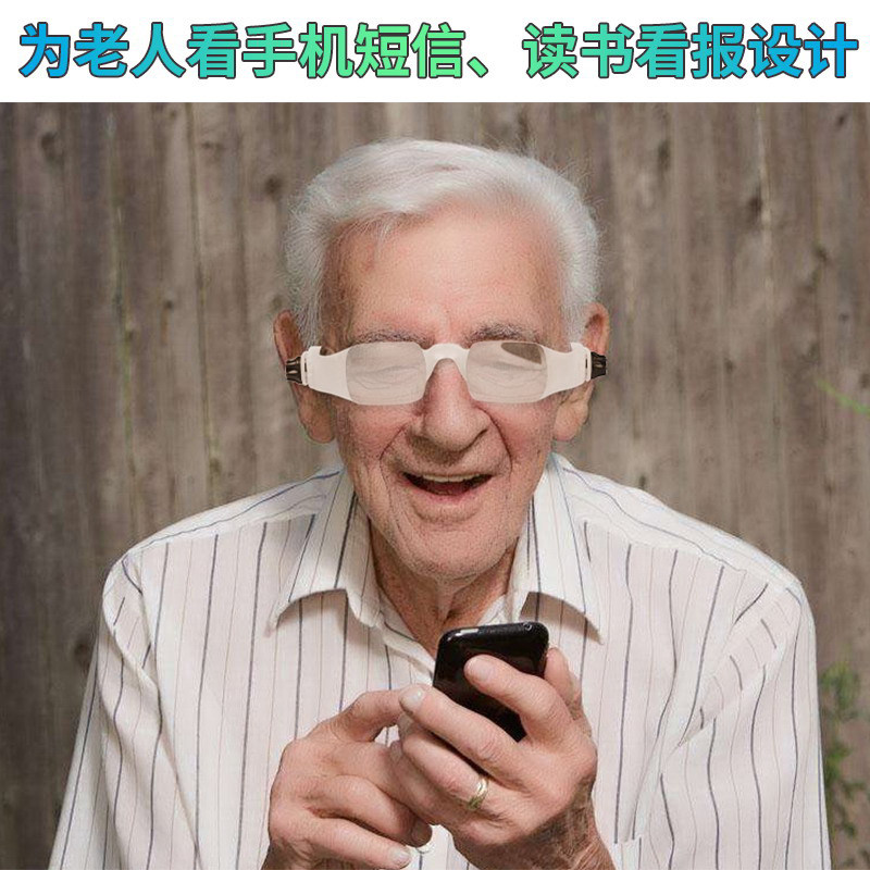 Head-mounted magnifying glass glasses for the elderly to read books and newspapers, clocks for mobile phone and computer repair, portable identification number