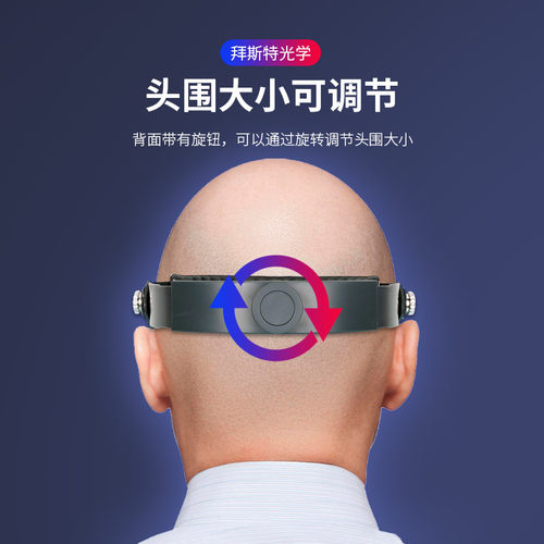 拜斯特玻璃镜片放大镜头戴式光学远距离维修焊接电子电路板高清 - 图0