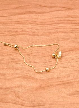 少女心镀真金日韩风ins心形手链