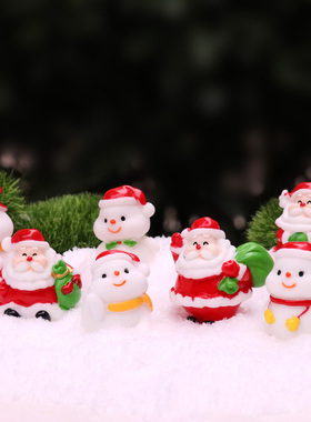 创意圣诞节造景迷你雪橇手工diy