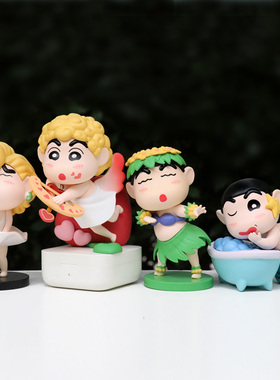 搞怪小新COS女仆手办模型摆件