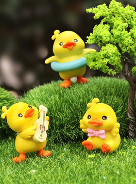 小黄鸭手办模型卡通鸭子盲盒