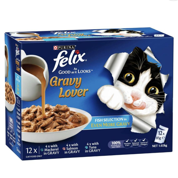 澳洲直邮 Purina 普瑞纳 Felix Doubly Delicious 猫粮 12小包1盒,淘宝优惠券,粉丝福利购,淘宝优惠卷