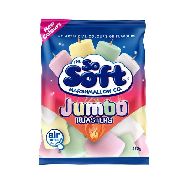 澳洲代购直邮The So Soft Marshmallow Co超大块棉花糖Jumbo 300g-图3