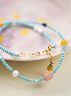 天然石天然珍珠钛钢保色原创设计