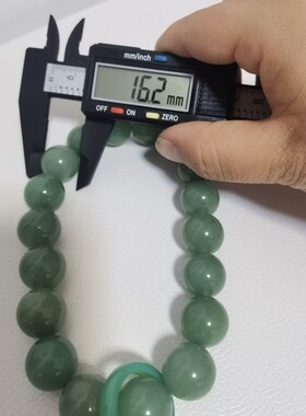 佘太翠果冻绿手持16m玉珠串链念珠民族风现货饰品高不退换秒