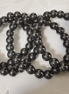 太核磁单圈手链8m珠串民族风现货钛核磁情侣饰品福利秒杀能量石