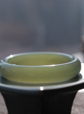 【佩佩】梧桐雨|和田玉*手镯*未镶嵌QB231221108多样性发其一