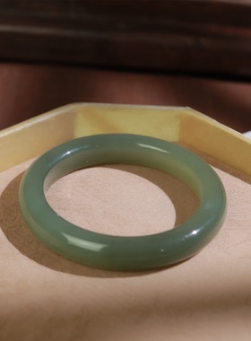 【佩佩】砚青|和田玉*手镯*未镶嵌QC23082235多样性发其一