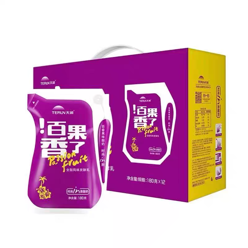 顺丰包邮 天润新疆酸奶浓缩低温全脂风味发酵乳百果香了180gx12袋,淘宝优惠券,粉丝福利购,淘宝优惠卷