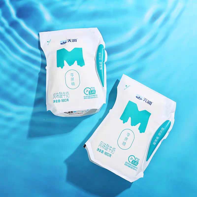 新疆天润酸奶零蔗糖袋装180g*12整箱低温早餐轻负担爱克林发酵乳,淘宝优惠券,粉丝福利购,淘宝优惠卷