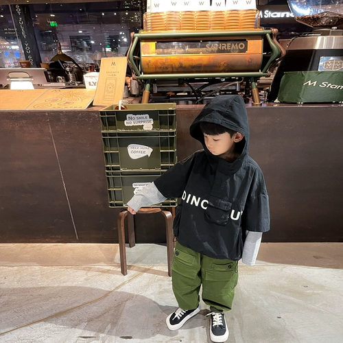 Мультяшный комплект для мальчиков, осенняя куртка, детский лонгслив для отдыха, детская одежда, подходит для подростков