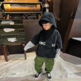 Мультяшный комплект для мальчиков, осенняя куртка, детский лонгслив для отдыха, детская одежда, подходит для подростков