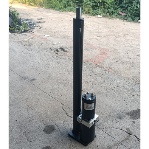 直流24v48V220V电动液压推杆一体升降自卸油压千斤顶推拉双向油缸 - 图1