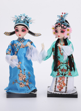 卡通人偶京剧礼品摆件