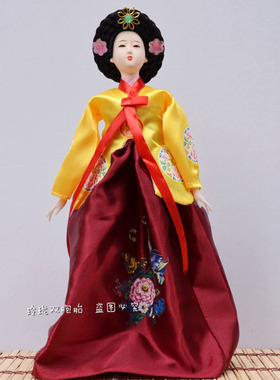 韩国民俗朝鲜人偶装饰品结婚礼物