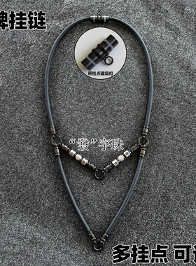 diy新款钛钢轻奢负离子佛牌项链项圈挂绳多色可选可按要求订制