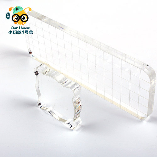 亚克力手柄5*5/16*6透明小中号使用配件基础 手帐印章子用品DIY用 - 图1