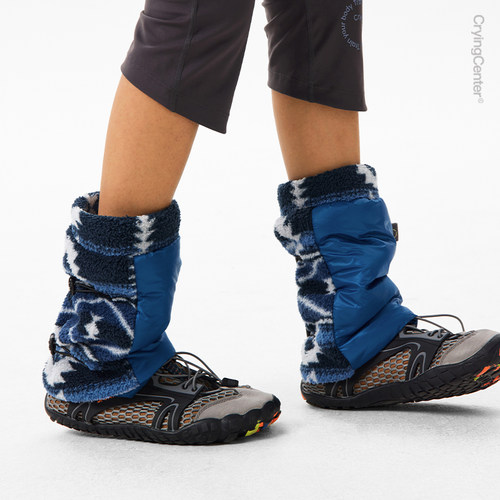 CryingCenter 拼接羊羔绒休闲百搭腿套 哭喊中心 - 图0