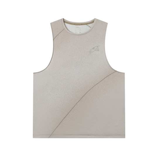 CryingCenter速度感变形3Clogo晕染肌理吸汗单向导湿跑步运动背心