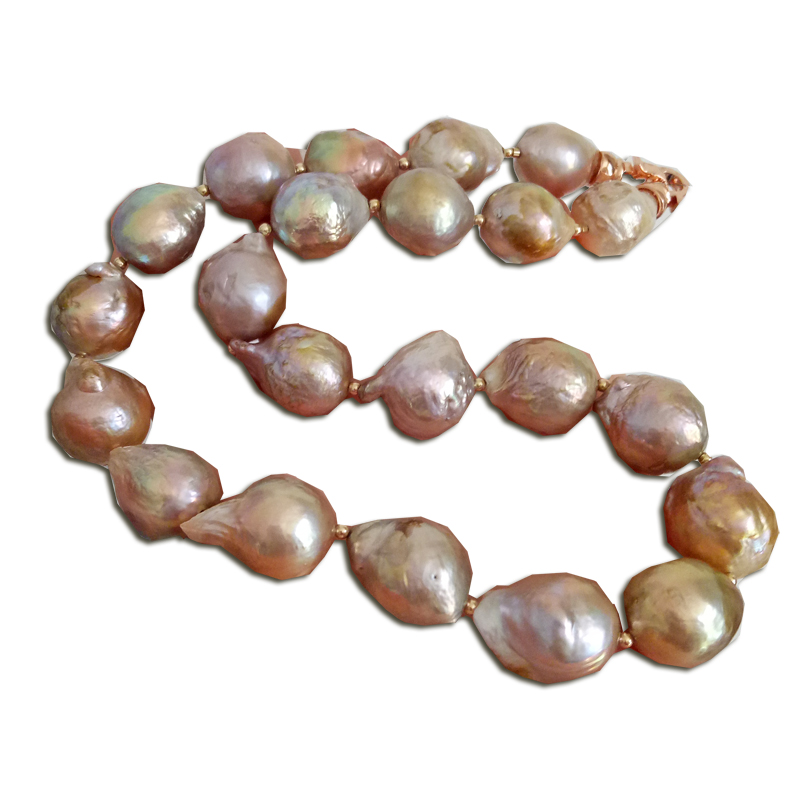 正品原创设计 天然淡水珍珠 锁骨链颈链 巴洛克异形珍珠 短项链 - 图3