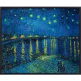 Под звездной рекой Sky River Van Gogh Star Night Night Living Room Фана Фоны Стена Стена Живопись Импрессионист Мастер Внутренний масляной живопись украшение