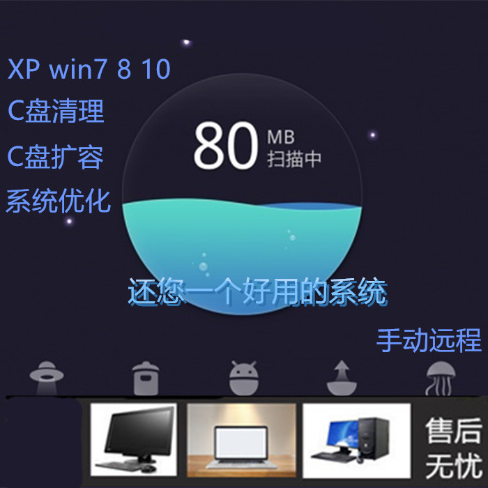 WIN7 10 11电脑问题远程维修C盘清理扩大无损分区系统重装维护 - 图2