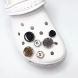 Crocs, металлический аксессуар, съемная пряжка для обуви, туфли, декор, коллекция 2022