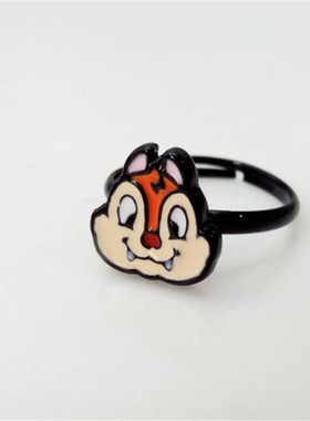 怪兽大学史迪奇蓝精灵开口戒指