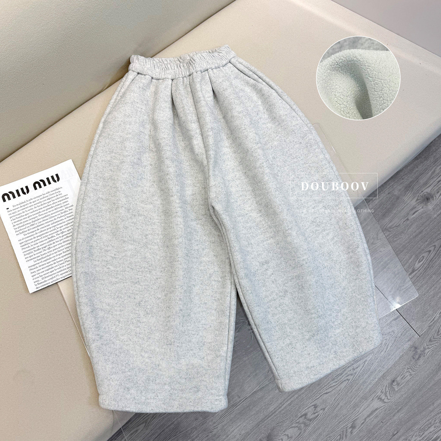 儿童休闲裤冬季2025新款男童灰色加绒阔腿卫裤宝宝韩式宽松裤子潮,淘宝优惠券,粉丝福利购,淘宝优惠卷