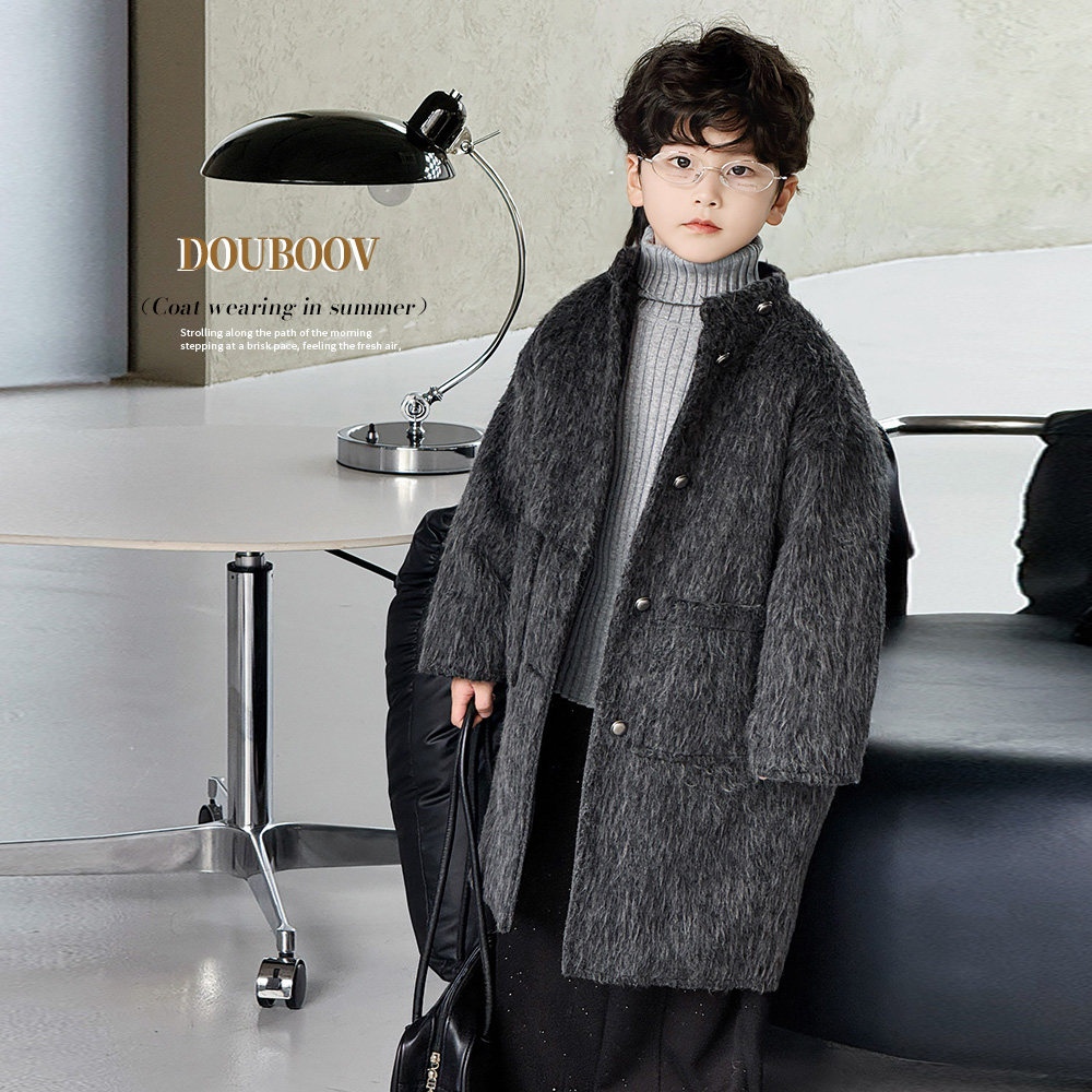 男童呢子大衣2025冬季新款儿童韩版宽松呢子外套宝宝加厚长款棉服,淘宝优惠券,粉丝福利购,淘宝优惠卷