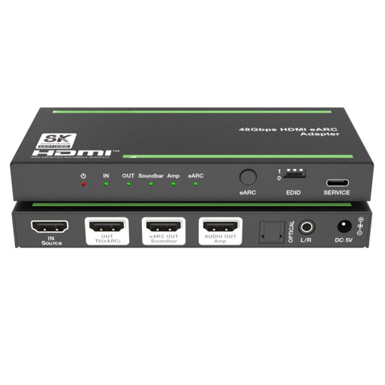 8K audio separation sound bar eARC Dolby Atmos