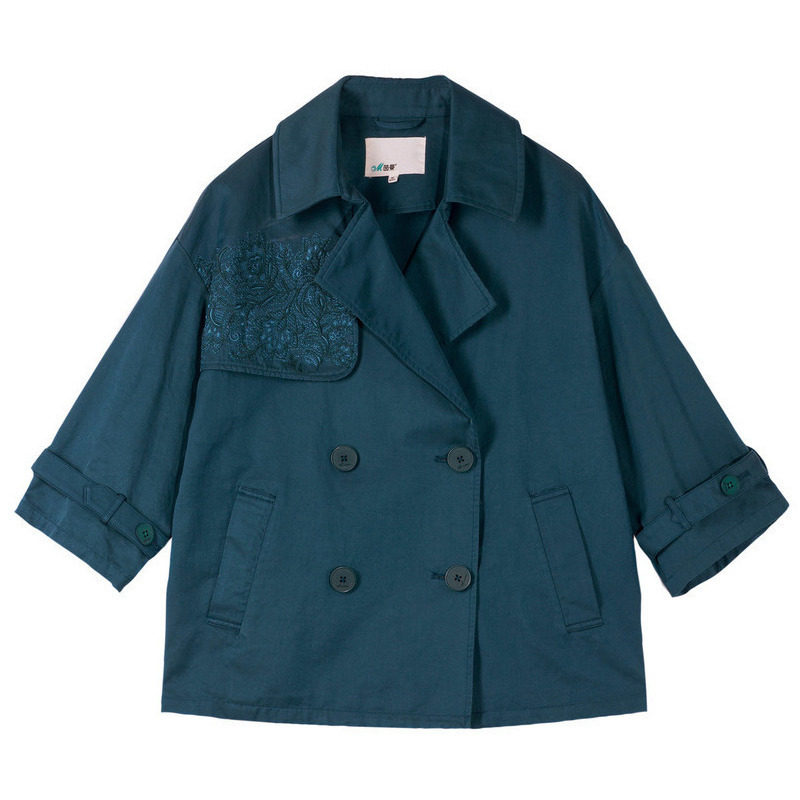 茵曼旗舰店特价清仓2020年秋装新款 茵曼翰飞短外套