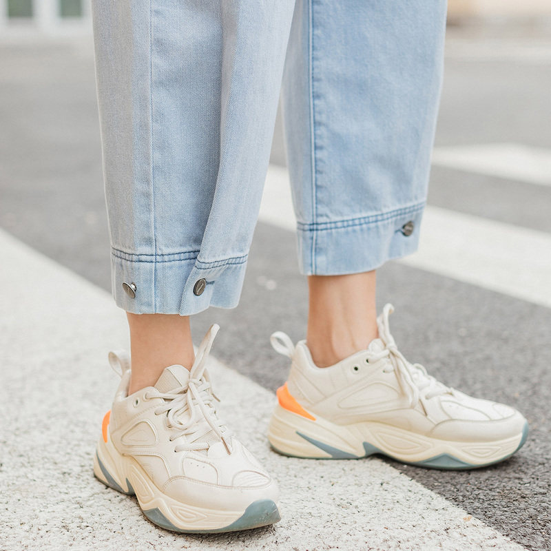 茵曼旗舰店2020夏季高腰宽松牛仔裤 茵曼翰飞牛仔裤